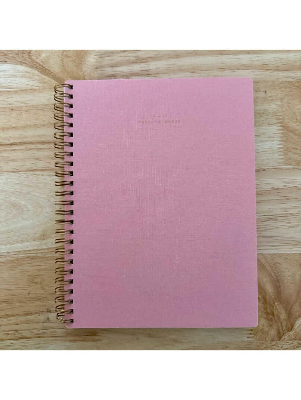 2027 Weekly Planner Appointed, Pink Bronze Coils Schedule Date Book Calendar NWT